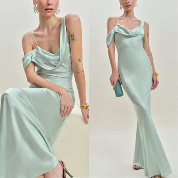 New Reformation Ronda Silk Dress - Picture 1 of 5